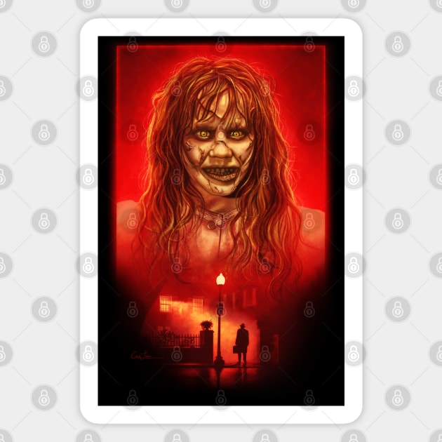 The Exorcist Magnet by cmloweart